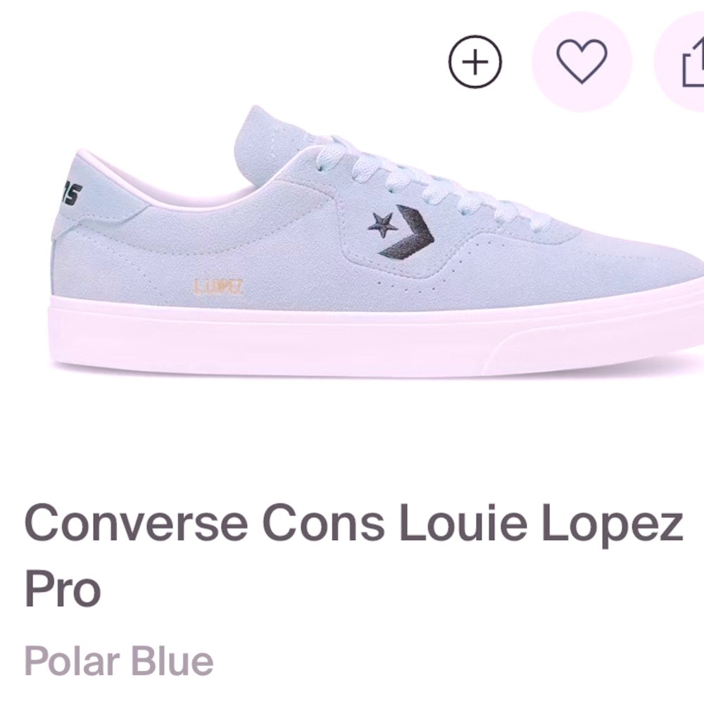 Converse Louie Lopez Pro in Light Blue and White ( unisex sneakers)